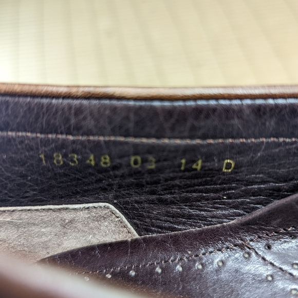 Florsheim IMPERIAL brown leather Venetian Loafers men's size 14D - Picture 10 of 11